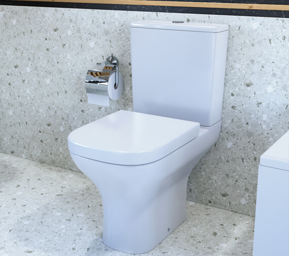 Joseph Miles NIX Porto White WC Pan With Cistern And  Wrapover Seat