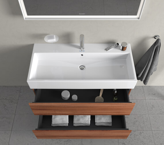 Duravit L-Cube Wall Mounted 2 Drawer Vanity Unit For Vero Air Basin