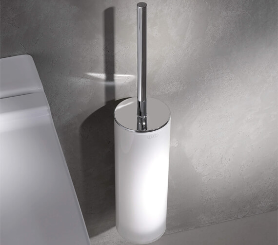 Keuco Edition 400 Wall-Mounted Toilet Brush And Holder -Chrome