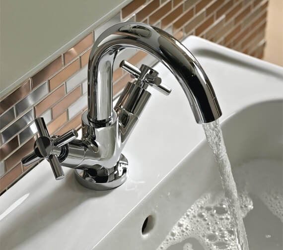 Bristan Decade Chrome Basin Mixer Tap With Clicker Waste