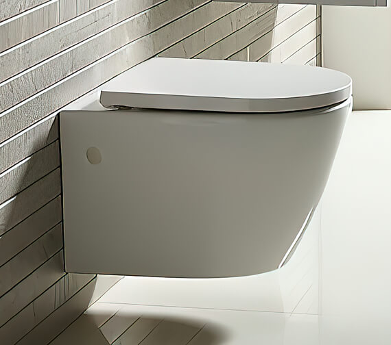 Tavistock Orbit Wall Hung White WC Pan With Soft Close Seat