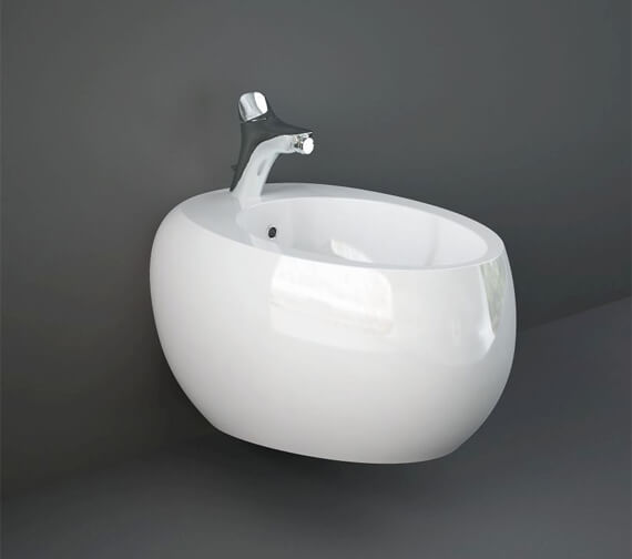 RAK Cloud Wall-Hung Bidet With 1 Tap Hole - 560mm Projection