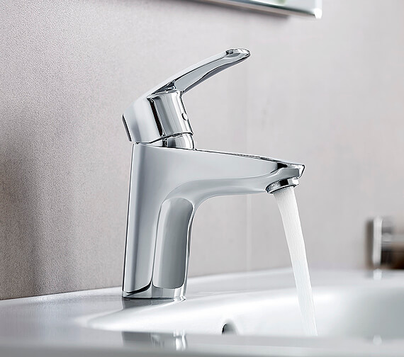 Roca Monodin-N Chrome Basin Mixer Tap With Smooth Body