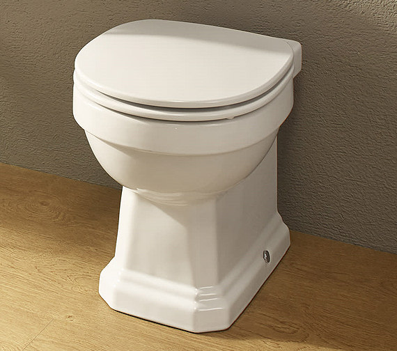 Roca Carmen Rimless Back To Wall White WC Pan And Soft-Close Seat
