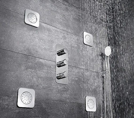 Roca Puzzle Concealed Chrome Shower Body Jet With Pivot Function