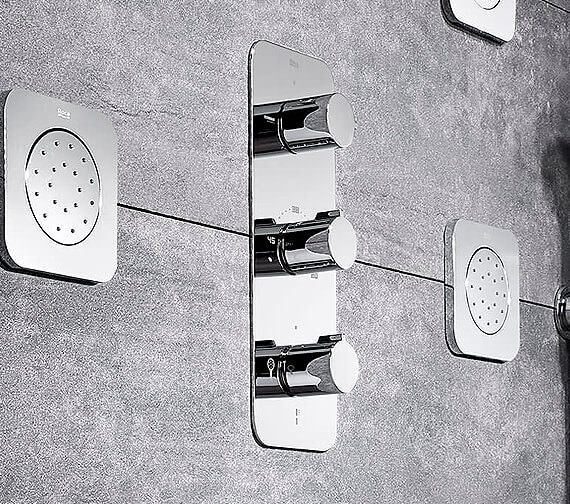 Roca Puzzle Top-Quality Built-In Thermostatic Shower Mixer With 3 Way Diverter