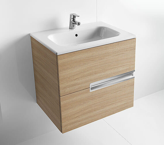 Roca Victoria Basic 600 X 460 Gloss White 2 Drawers Vanity Unit 856672806 - What Is Another Name For A Bathroom Vanity Unit