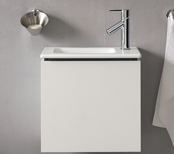 Duravit L-Cube 420mm Wall Mounted 1 Door Vanity Unit For Me By Starck Basin