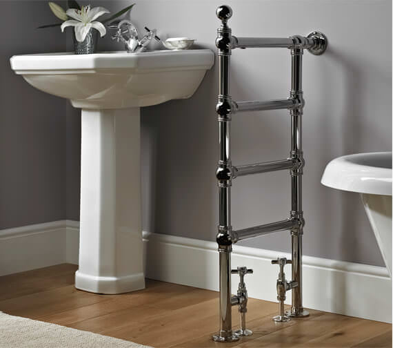 Vogue Butler 488mm Wide Traditional Towel Rail Chrome