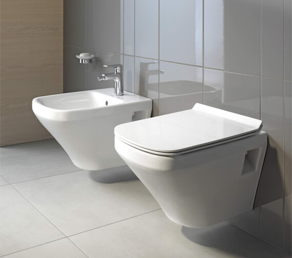 Duravit DuraStyle 480mm Wall Mounted Compact Rimless Toilet