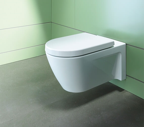 Duravit Starck 2 375 x 620mm White Wall Mounted Toilet