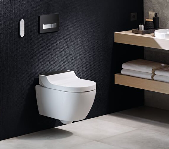 Geberit AquaClean Tuma Classic 360 x 553mm Wall Hung Toilet Alpine White With Seat
