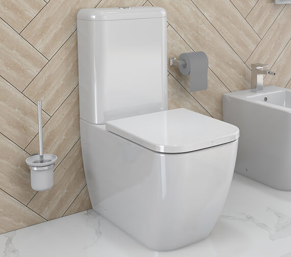 IMEX Essence White 660mm Close Coupled WC Bowl With Cistern And Seat
