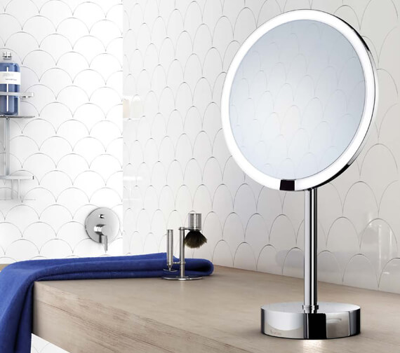 Smedbo Outline Shaving And Make Up Mirror With Light