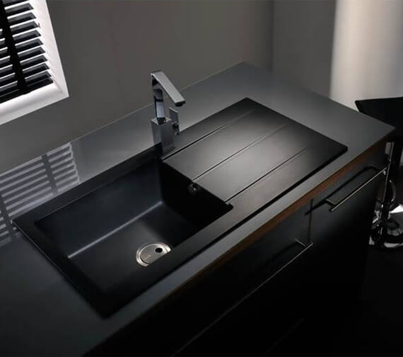 Abode Zero 1.0 Bowl Granite Kitchen Sink With Drainer