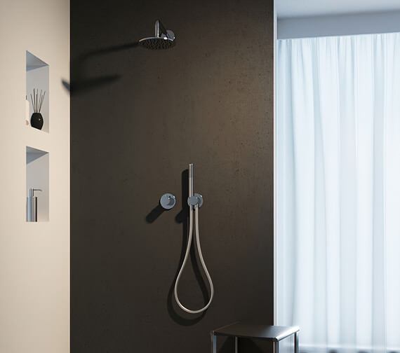 Keuco IXMO Thermostatic Shower Set With Round Rosettes