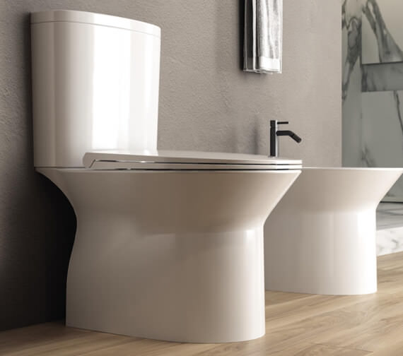 WhiteVille Continental White Close Coupled WC With Soft Close Seat
