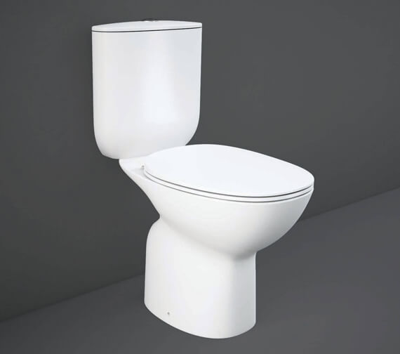 RAK Morning Full Access White Rimless Close Coupled WC Pack With Urea Soft Close Seat