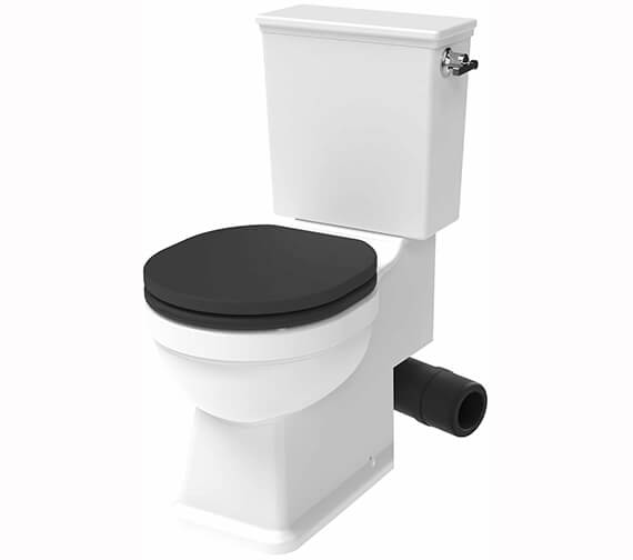 Saneux Sofia LH Or RH Soil Exit White Closed Couple WC Pan With Cistern