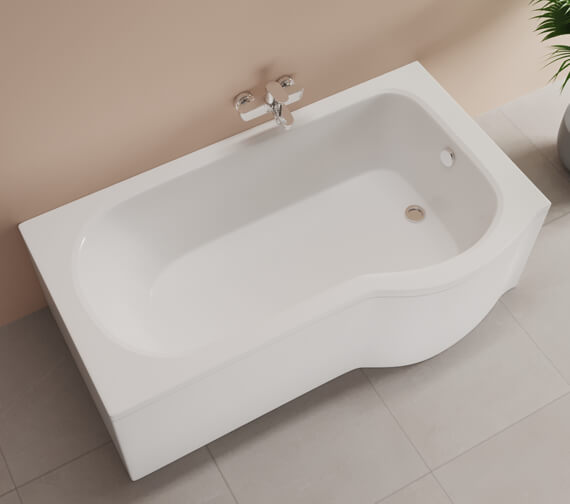 IMEX Curve White 1500 x 800mm Shower Bath