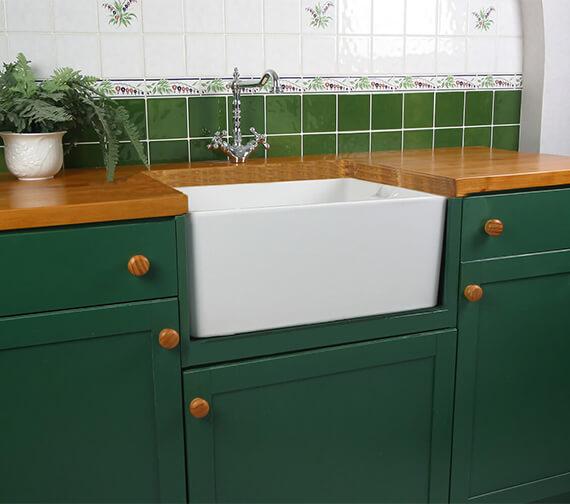 Twyford Belfast White Traditional Heavy Duty Fireclay Sink FC1211WH