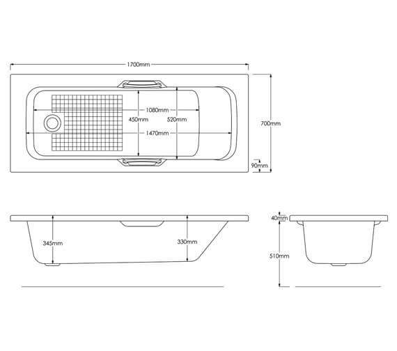 trojan granada bath 8mm thick acrylic