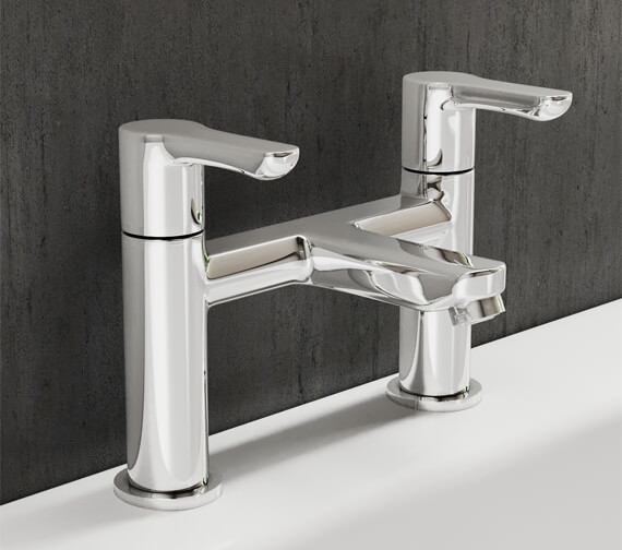 Bristan Nero Deck Mounted Chrome Bath Mixer Tap - NR BF C