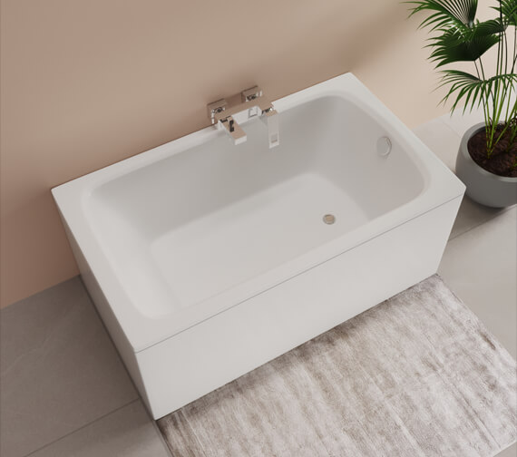 Trojan Derwent Single Ended Encapsulated Baseboard Bath White