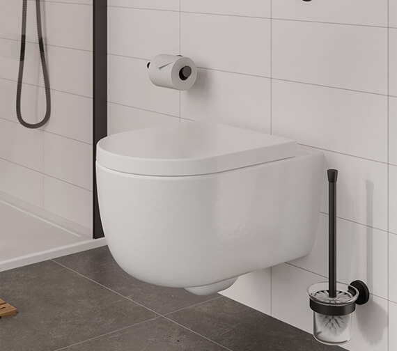 Saneux Austen Gloss White Rimless Wall Hung WC Pan - AUWH01