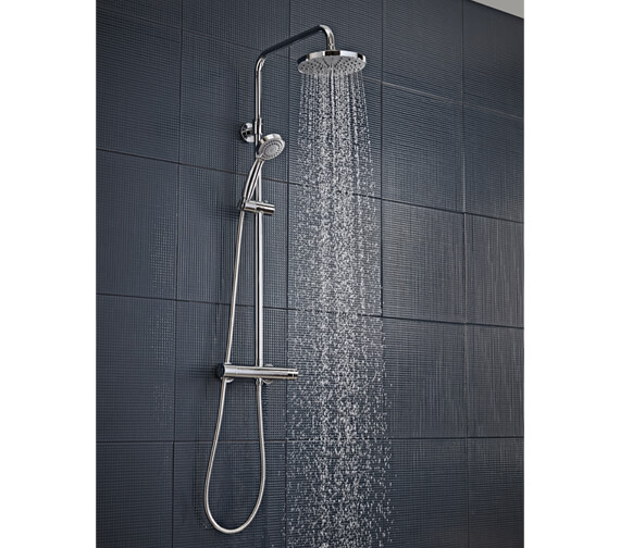 Tavistock Merit Shower System With Exposed Thermostatic Dual Function