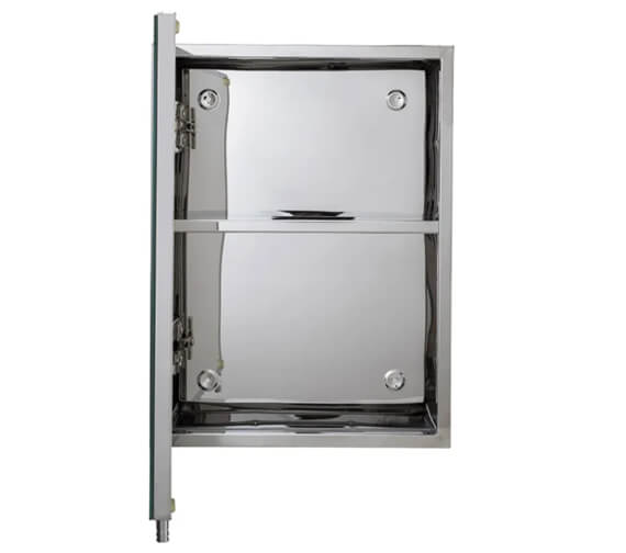 Croydex Avon Stainless Steel Single Door Small Mirror