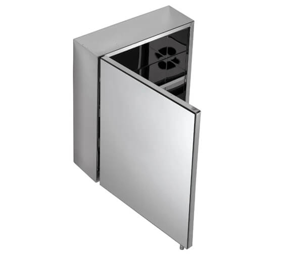Croydex Avon Stainless Steel Single Door Small Mirror