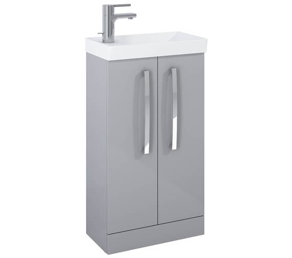 Royo Aquatrend 455 x 275mm Two Door Floor Standing Vanity Unit With Basin RO5110147.