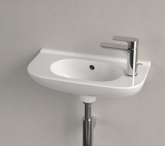 Villeroy And Boch O.Novo 500mm White Alpin Compact Basin With Overflow