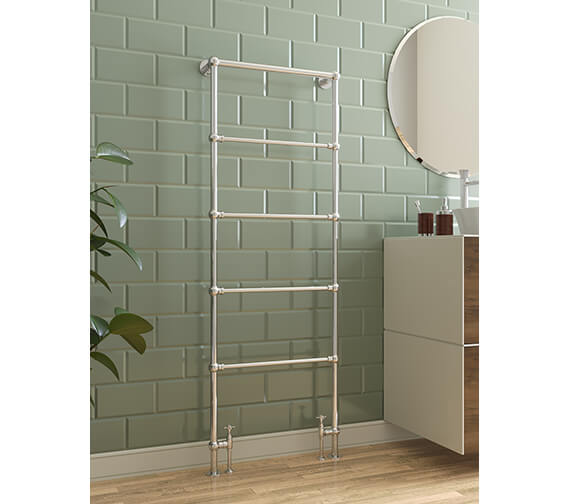 Countiss Reed Hudson Reed Countess 600 x 1550mm Floor Standing Towel Rail Chrome - HL355