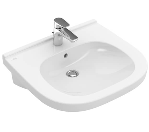 Villeroy And Boch ViCare 1 Tap Hole Wall Mounted Washbasin