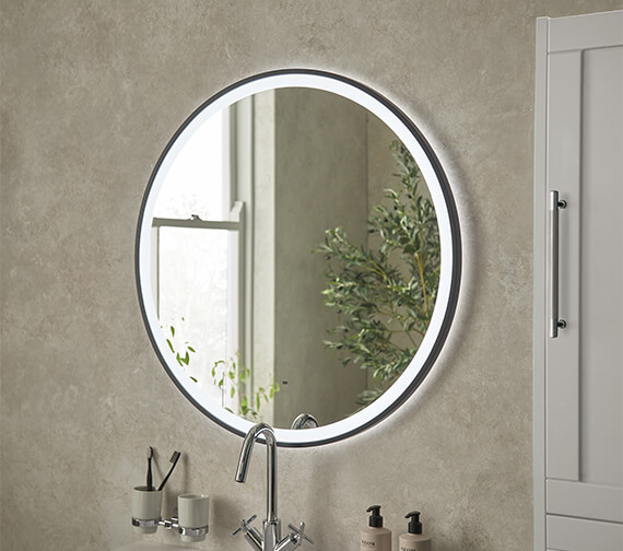 Heritage Newick Illuminated Round Mirror With Demister Pad