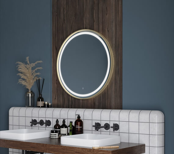 Origins Living Lomax Light 700mm LED Backlit Round Mirror