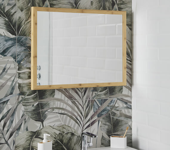 Origins Living Kenji 600mm x 800mm Rectangular Bamboo Bathroom Mirror