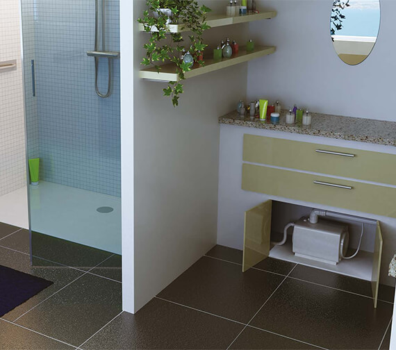 Saniflo Sanifloor Plus 3 Shower Waste Pump And Drain For Shower Tray 6156