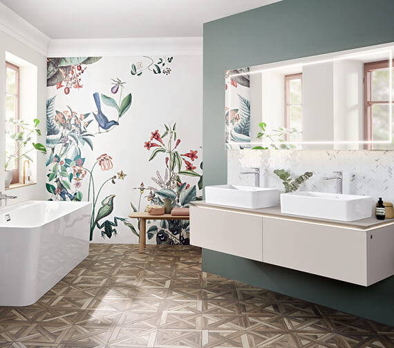 Villeroy And Boch Collaro 560mm White Alpin Rectangular Surface Mounted