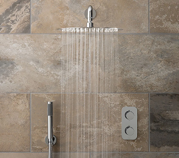 Vado Tablet Altitude Dual Outlet Thermostatic Shower Valve With Kit