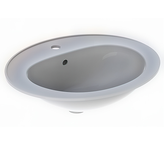 Twyford Alcona 560 x 475mm 1 TapHole Countertop Washbasin AR4561WH