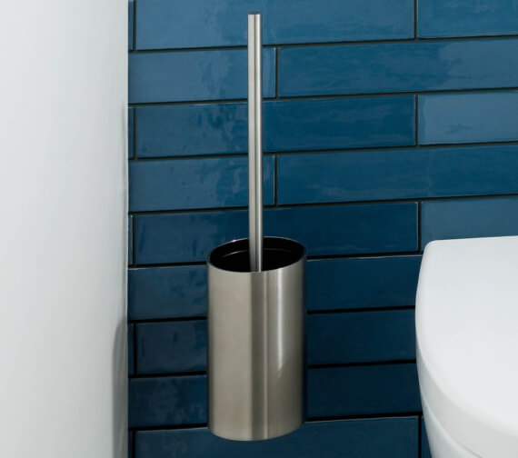 QS Basics Inoxis Stainless Steel Toilet Brush Holder