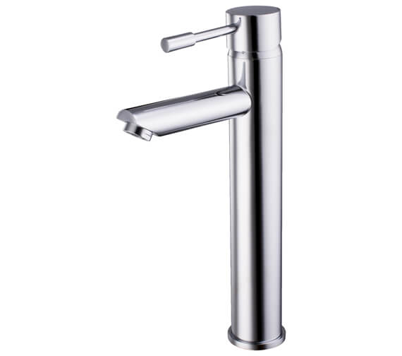 Edge Waterfall High Rise Mono Basin Mixer Tap Chrome At Victorian Plumbing UK