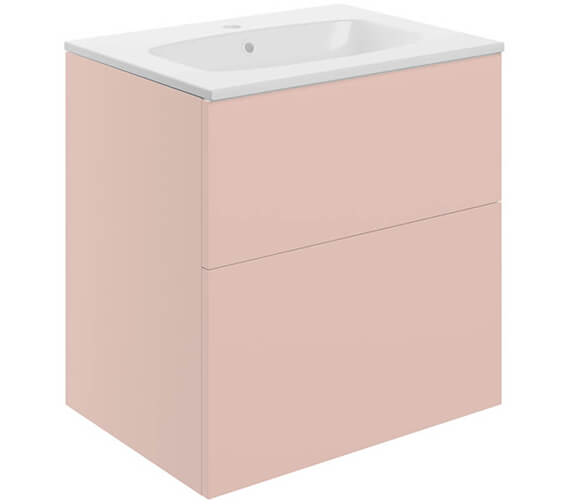 Joseph Miles Hobart 610mm Wide 2 Drawer Wall Hung Vanity Unit And Basin JMQS104067.