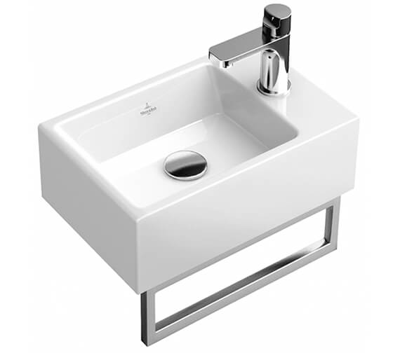 Villeroy And Boch Memento 400mm x 260mm Wall Mounted Basin With Towel Rail