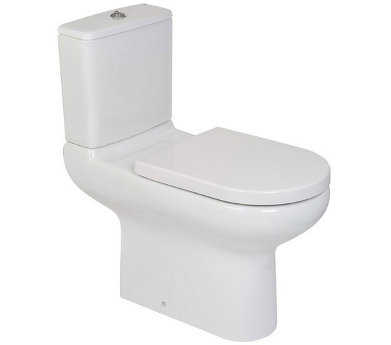 RAK Compact Extended Rimless White Close Coupled WC With Cistern