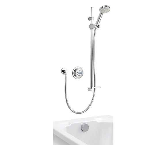 Aqualisa Quartz Digital Divert Shower And Bath Overflow - Gravity