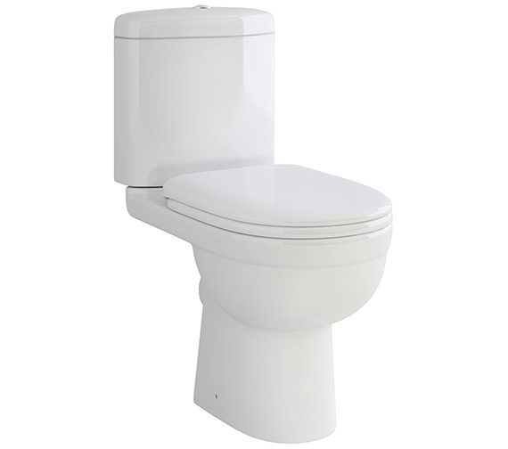 IMEX Ivo White Compact Close Coupled WC With Dual Flush Cistern 610mm